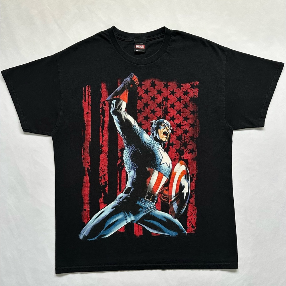 Marvel Comics Mad Engine Captain America Graphic T-Shirt
